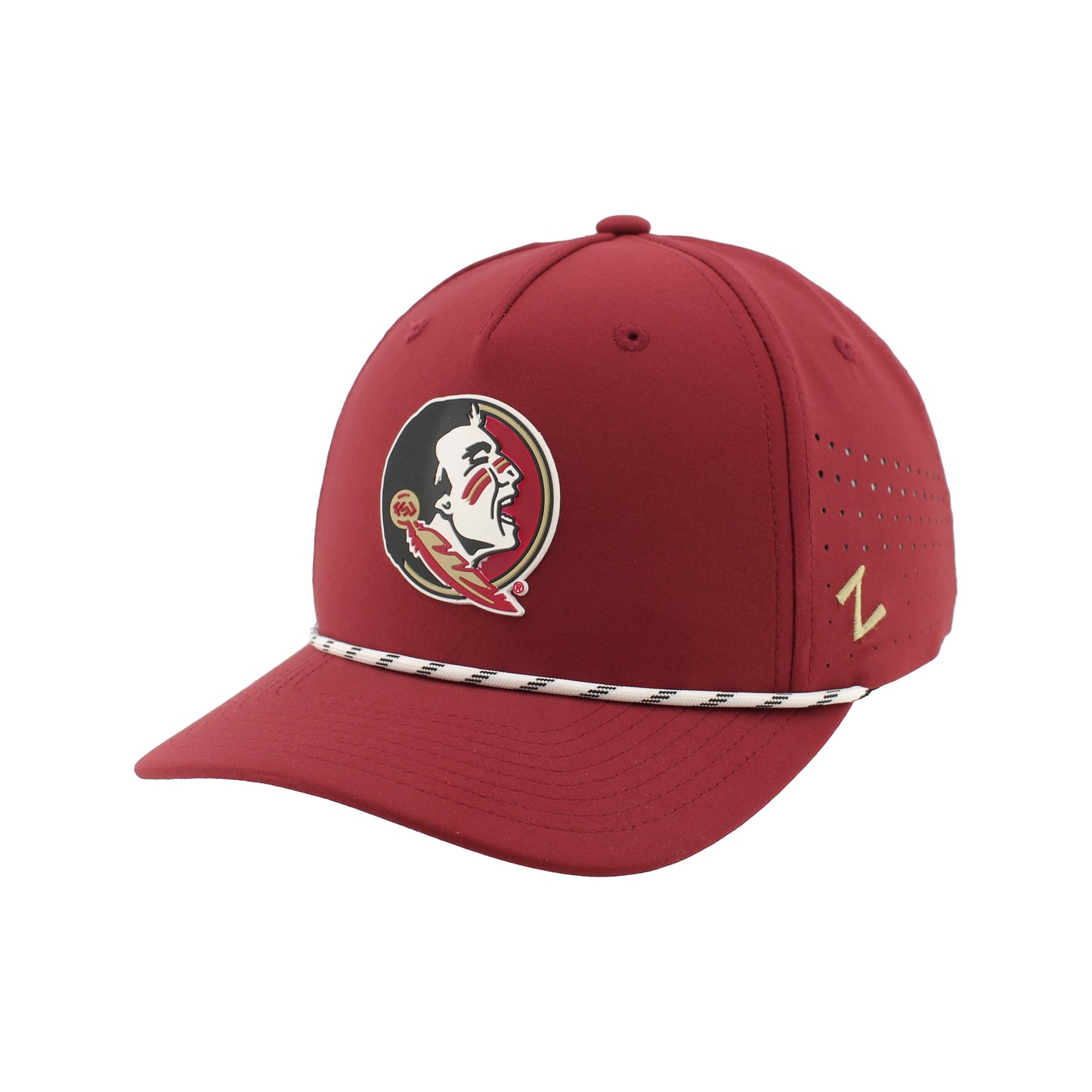 Florida State Seminoles Zephyr Birdie Structured Semi-Curve 5 Panel Rope Snap Hat - officially licensed fan gear