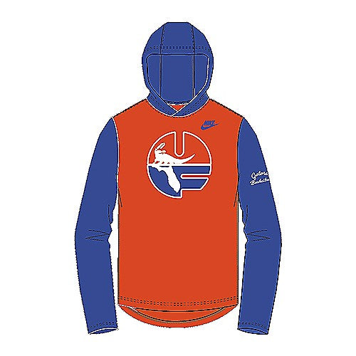 University of Florida Gators Nike Men's Florida Campus Legacy Long Sleeve Hooded Tee