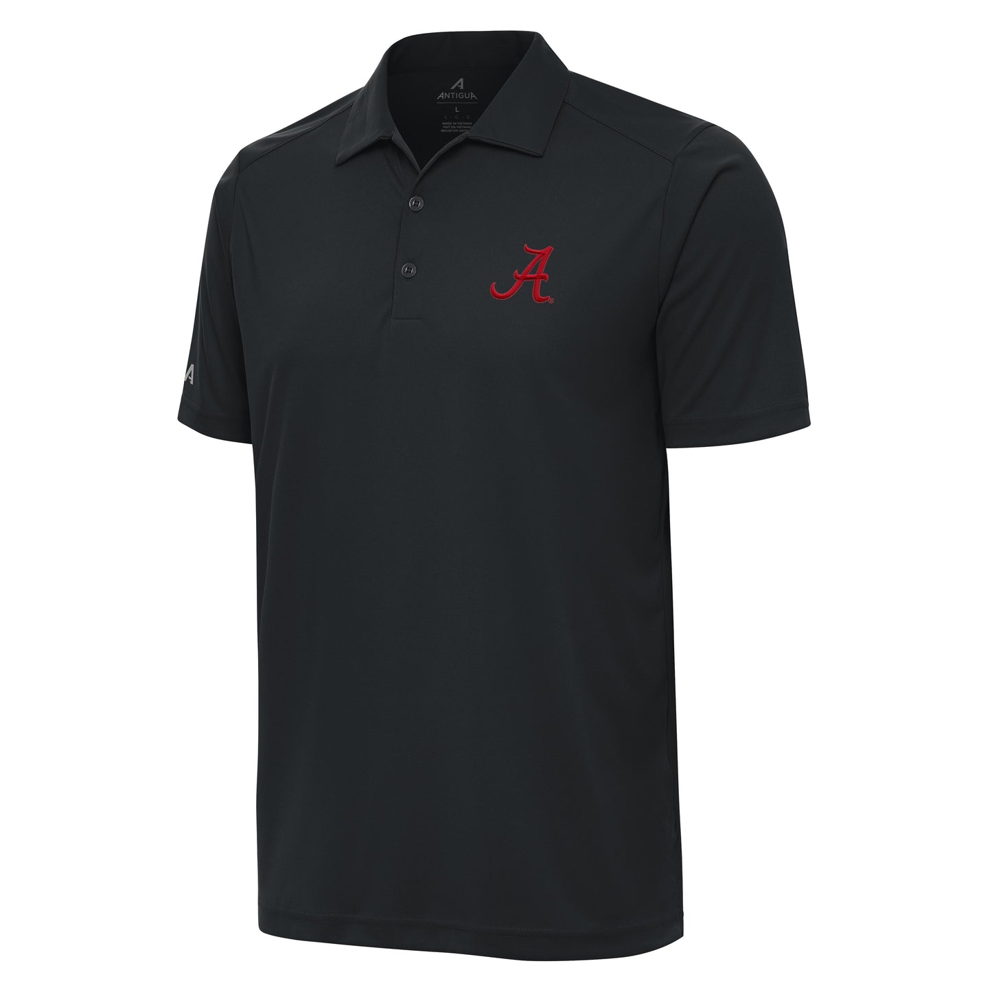 NCAA University of Alabama Antigua Tribute Smoke Black Polo - officially licensed fan gear
