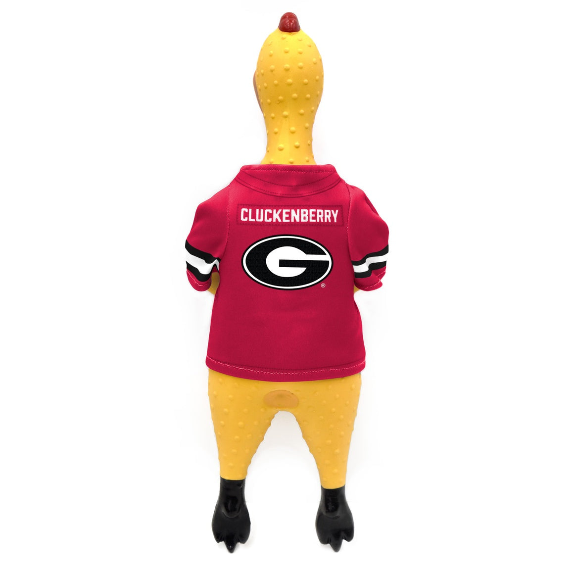 NCAA Georgia Bulldogs Little Earth Rubber Chicken Pet Toy