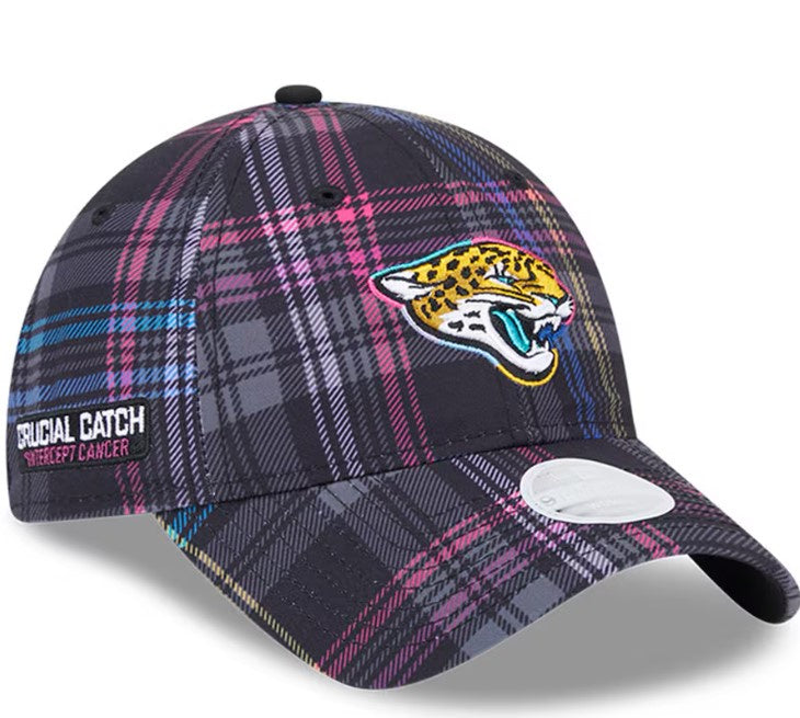 Jacksonville Jaguars New Era 2024 Crucial Catch 9Twenty Ladies Adjustable Hat