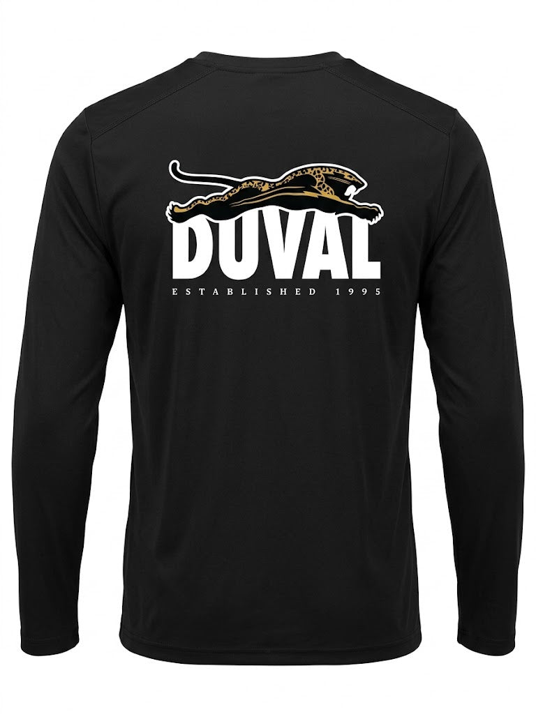 GenJag Jacksonville Jaguars 1995 Leaping Jaguar Black Men's Long Sleeve Tee