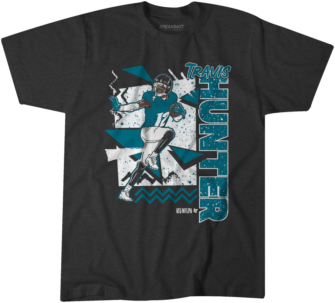 NFL Jacksonville Jaguars Travis Hunter The 90s Style Black Shirt