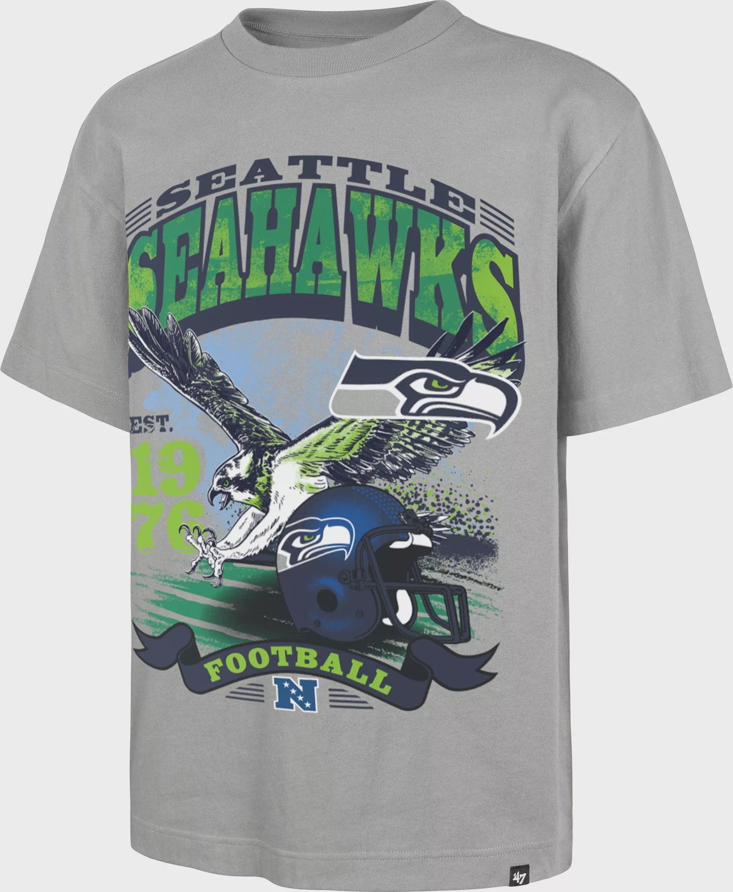 SEATTLE SEAHAWKS WOLF GREY REGIONAL FOUNDATION TEE MEN - officially licensed fan gear