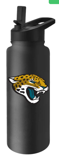 Jacksonville Jaguars LogoBrands 34oz Quencher Stainless Bottle - officially licensed fan gear