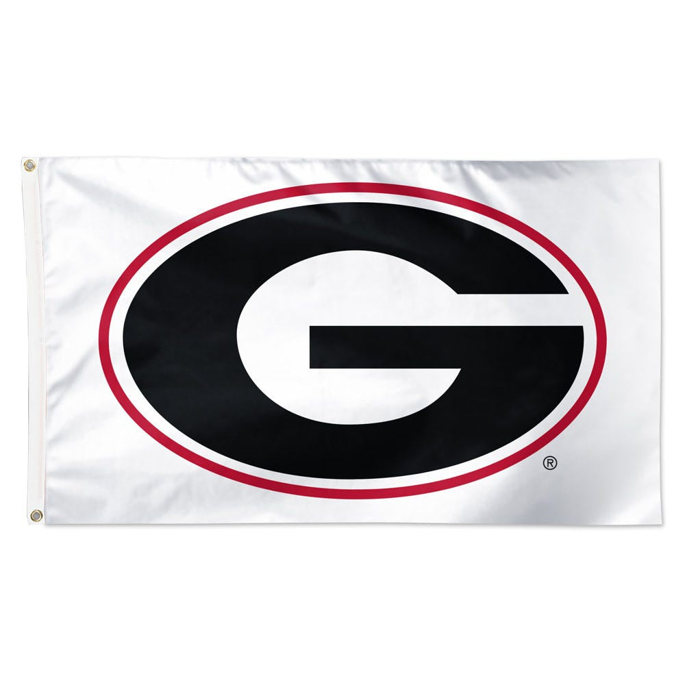 NCAA Georgia Bulldogs WinCraft White Background 3x5 Deluxe Flag