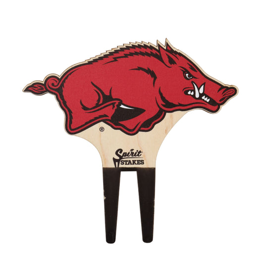 Arkansas, University of - Running Razorback Color Plant Stake