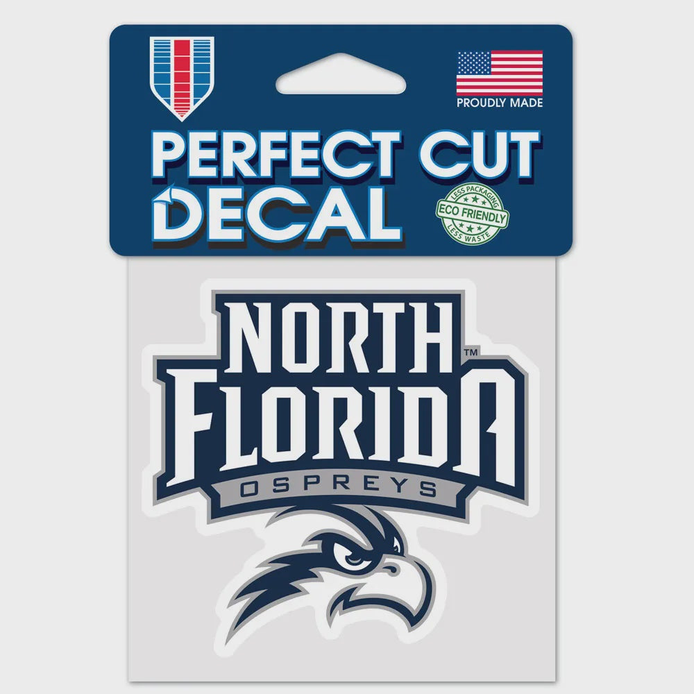 NCAA North Florida Ospreys WinCraft 4x4 Color Die-Cut Decal