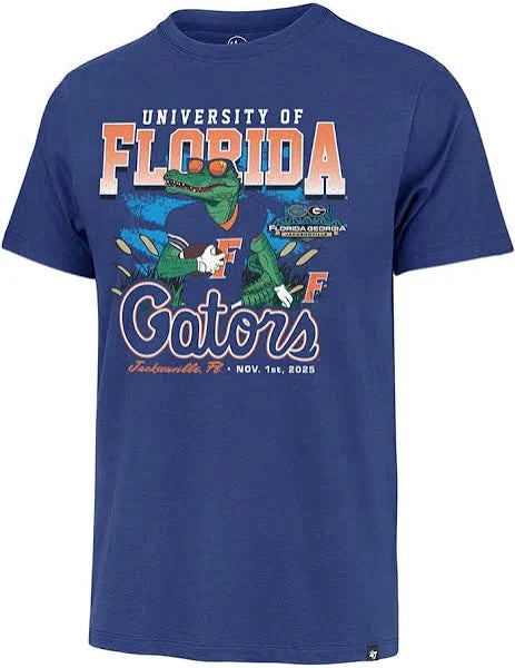 FLORIDA/GEORGIA RIVALRY JETTY BLUE EVENT REGIONAL FRANKLIN TEE M - officially licensed fan gear