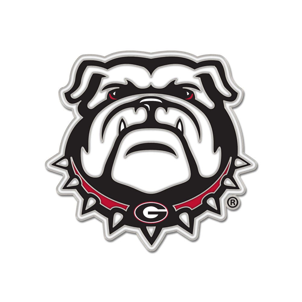 NCAA Georgia Bulldogs WinCraft Alternate Logo Collector Enamel Pin