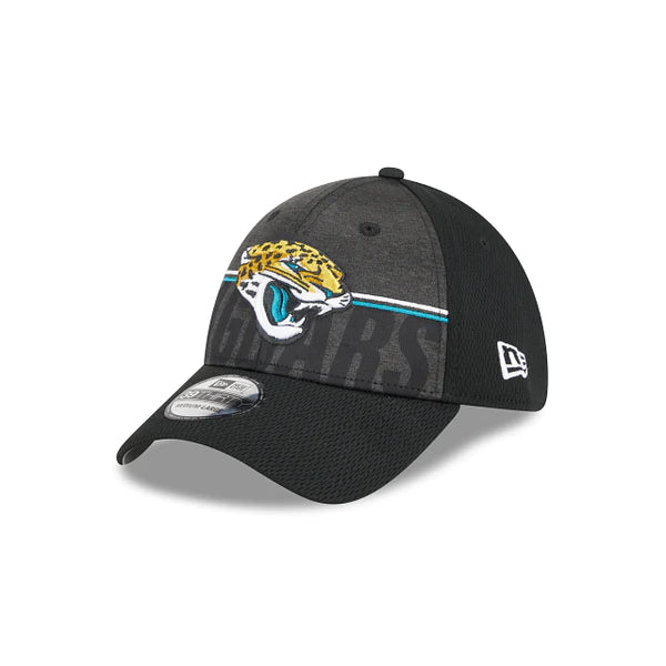 Jacksonville Jaguars New Era 39Thirty Black Training Camp 2023 Flex Fit Hat