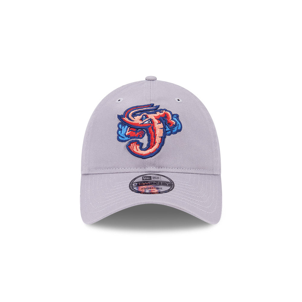 MiLB Jumbo Shrimp New Era 9Twenty Adjustable Grey Hat