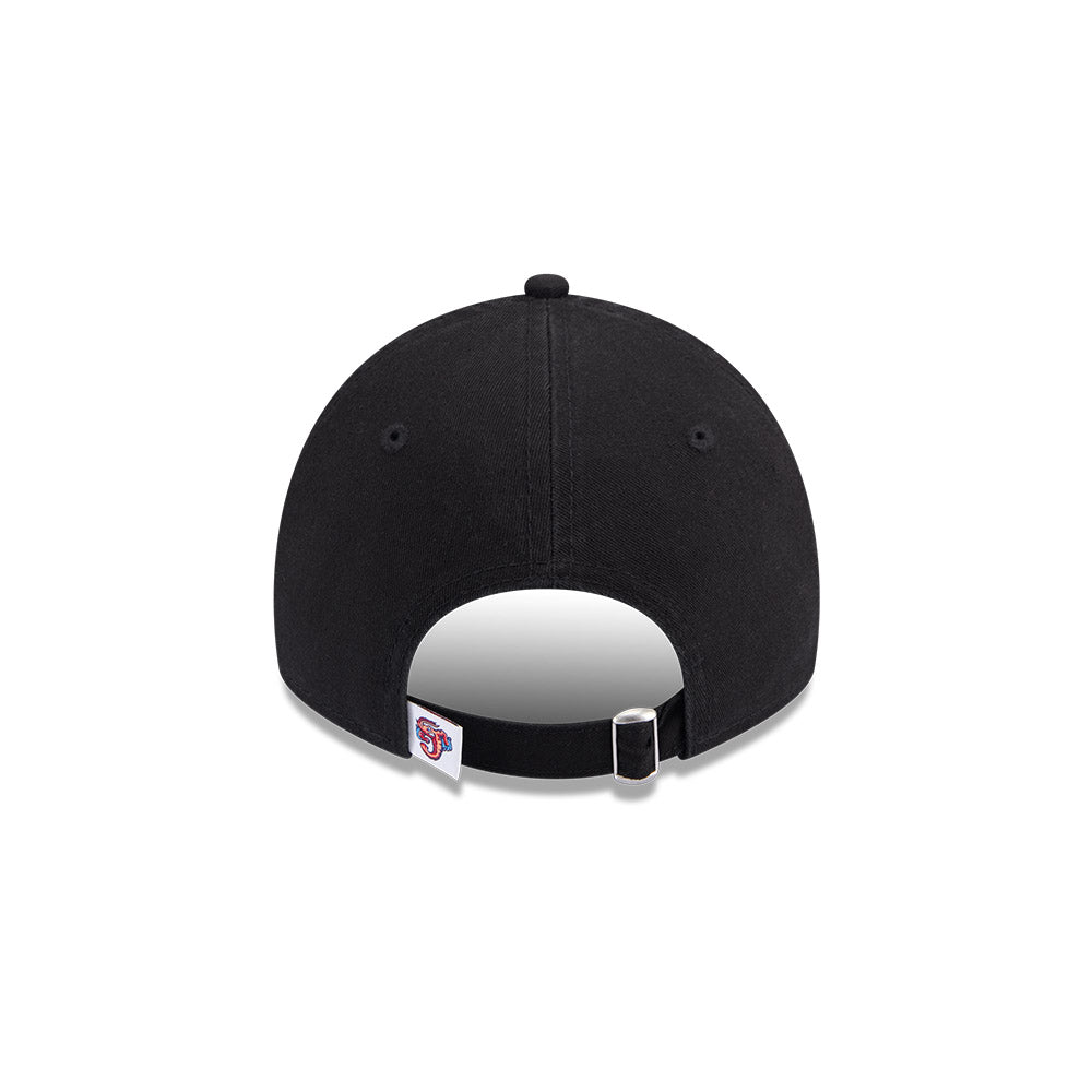 MiLB Jumbo Shrimp New Era 9Twenty Adjustable Black Hat