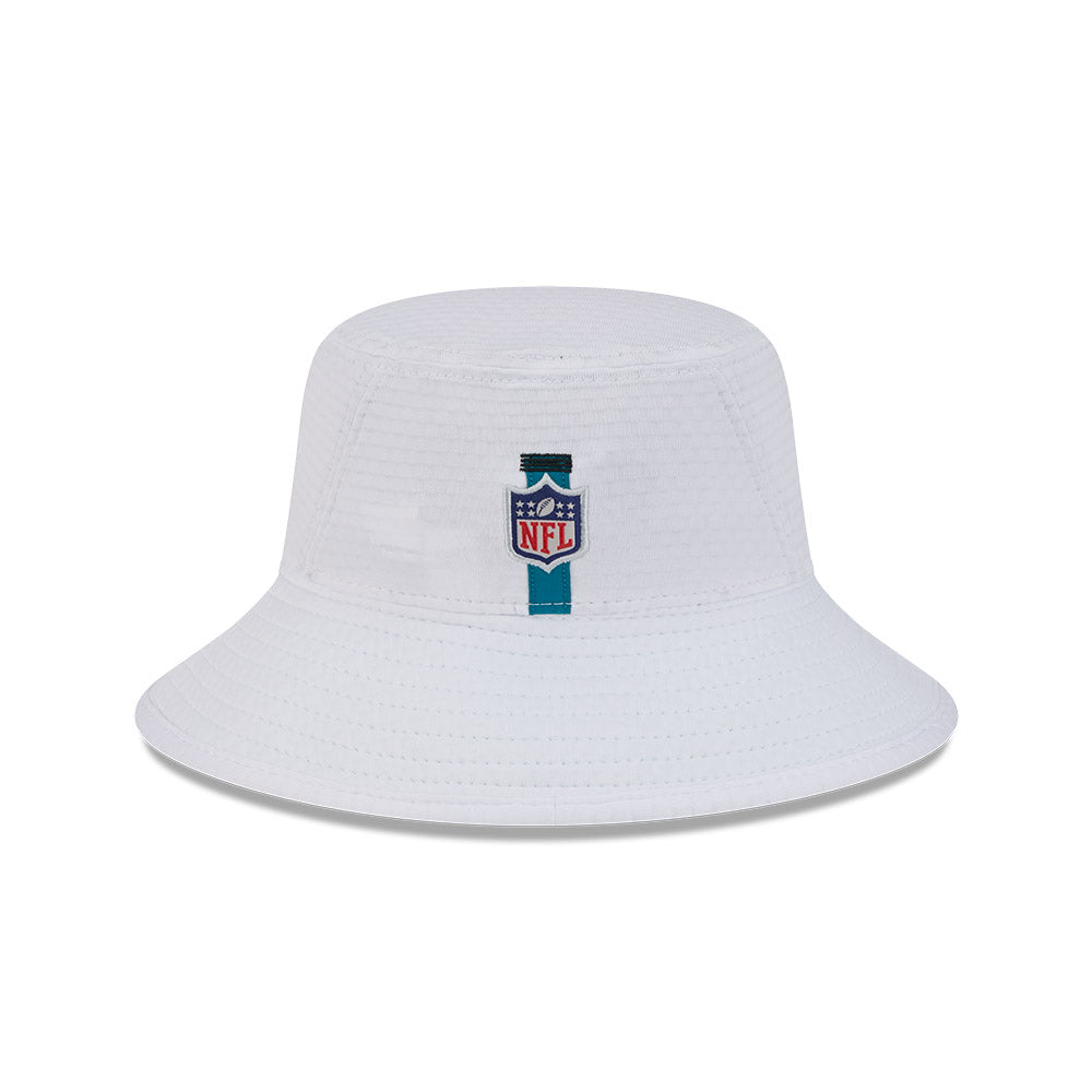 Jacksonville Jaguars New Era 2024 Training Camp Bucket Hat - White
