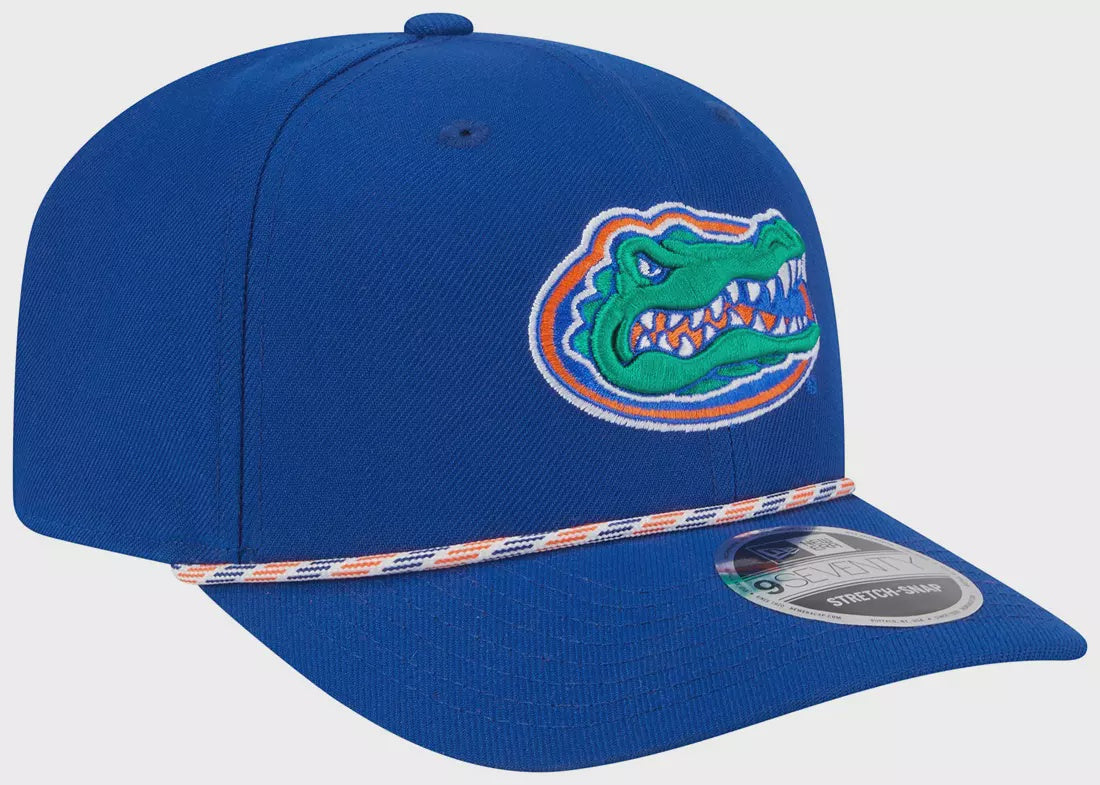 Florida Gators New Era Adult Royal Multi - Rope 970 Adjustable Stretch-Snap Hat