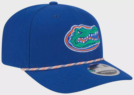Florida Gators New Era Adult  Royal Multi - Rope 970 Adjustable Stretch-Snap Hat