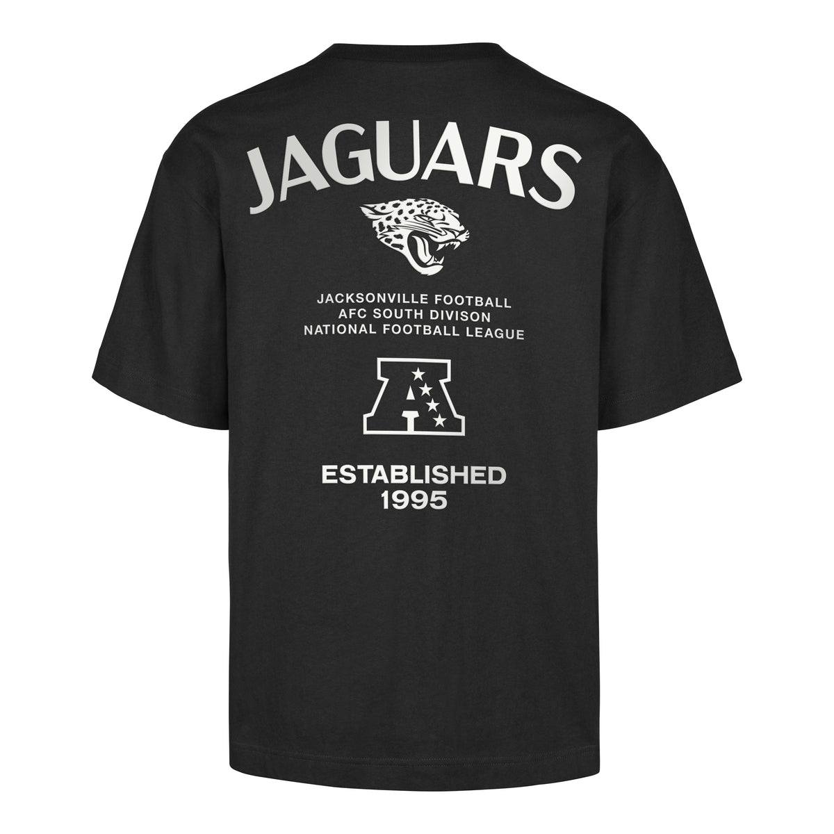 NFL Jacksonville Jaguars '47 Brand Constantine Foundation Black Tee - back
