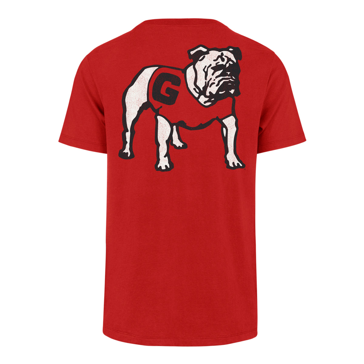 NCAA Georgia Bulldogs '47 Brand Arched Pass Franklin Red Tee - back