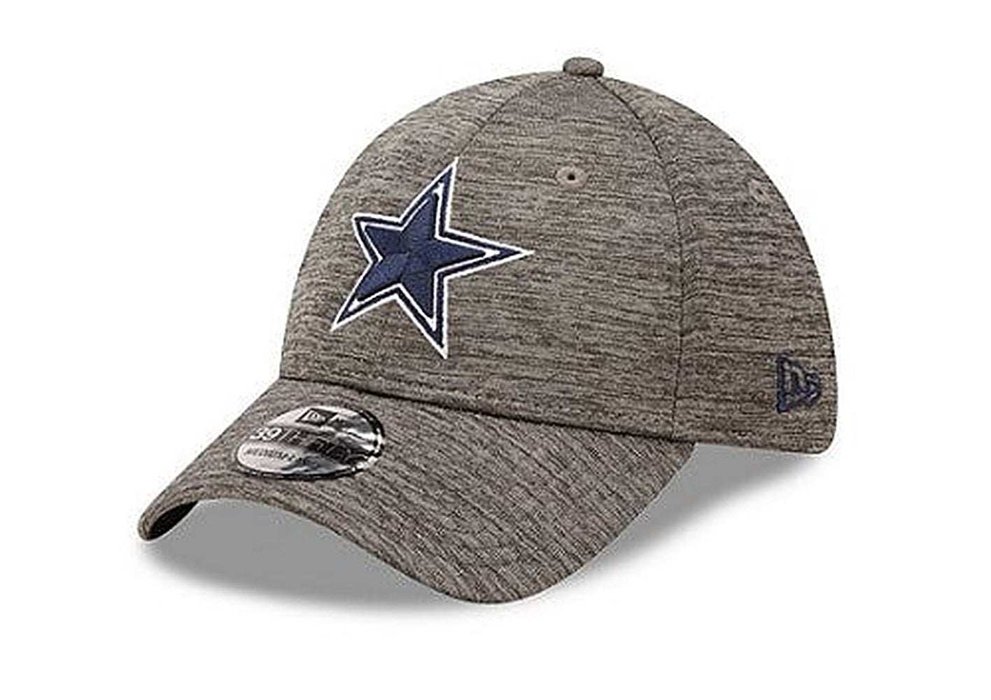 Gray NFL Dallas Cowboys 39Thirty fitted hat with embroidered star logo and curved visor