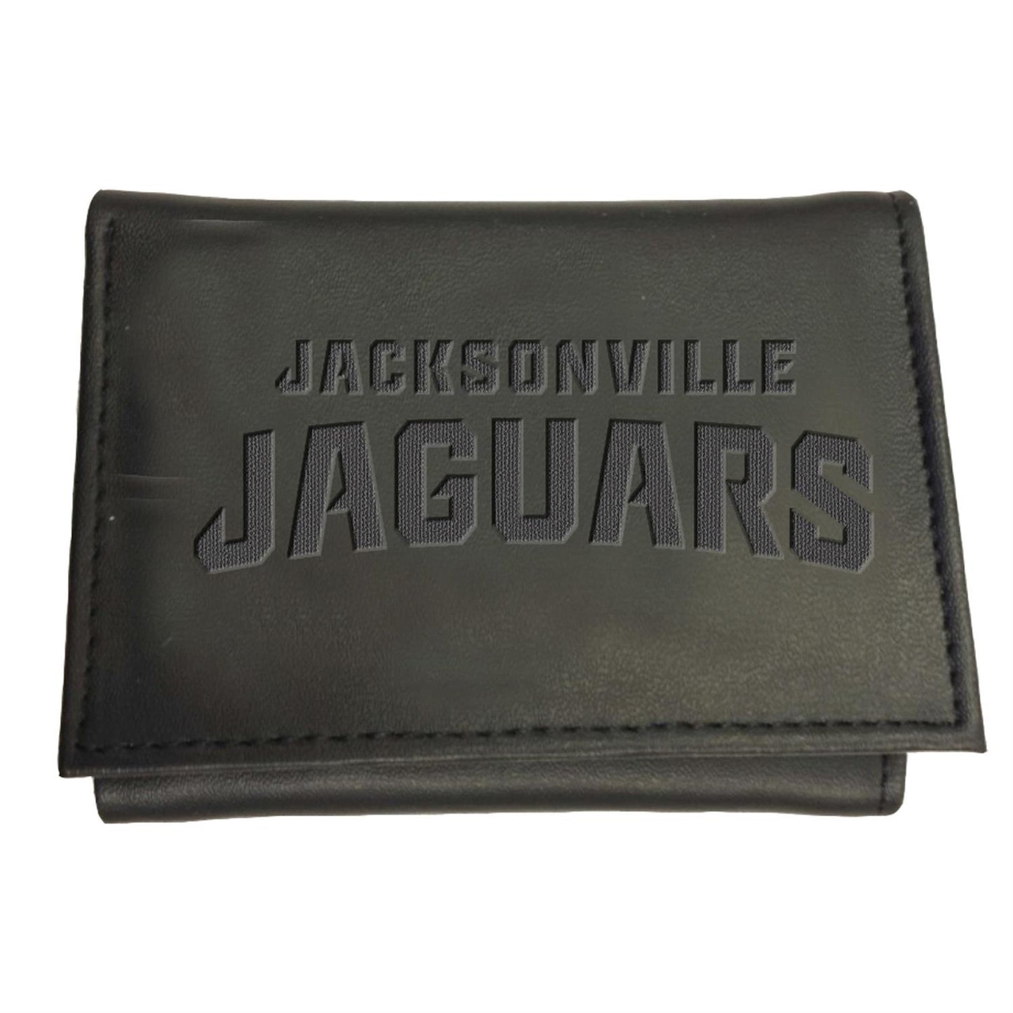 NFL Jacksonville Jaguars Evergreen Black Tri-Fold Wallet