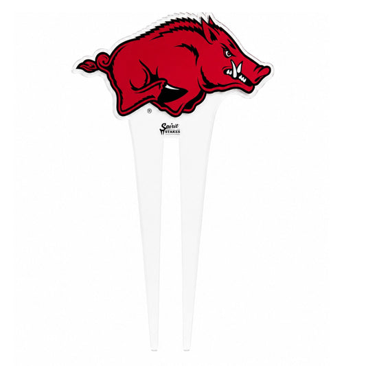 Arkansas Running Razorback Medium Garden Stake