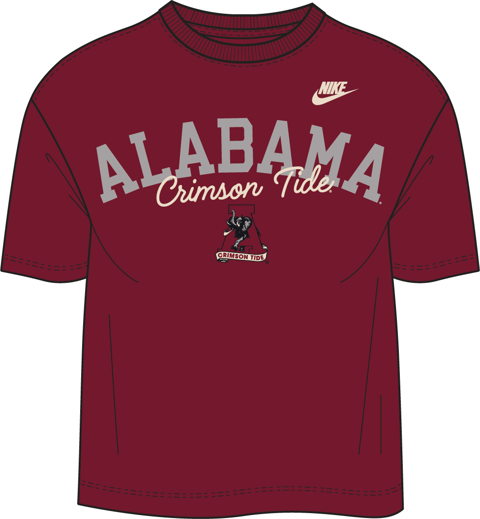 NCAA Alabama Crimson Tide Nike Women's Legacy Boxy Tee