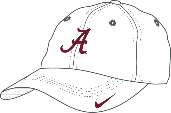 NCAA Alabama Crimson Tide Nike Club CC Unstructured Adjustable Cap