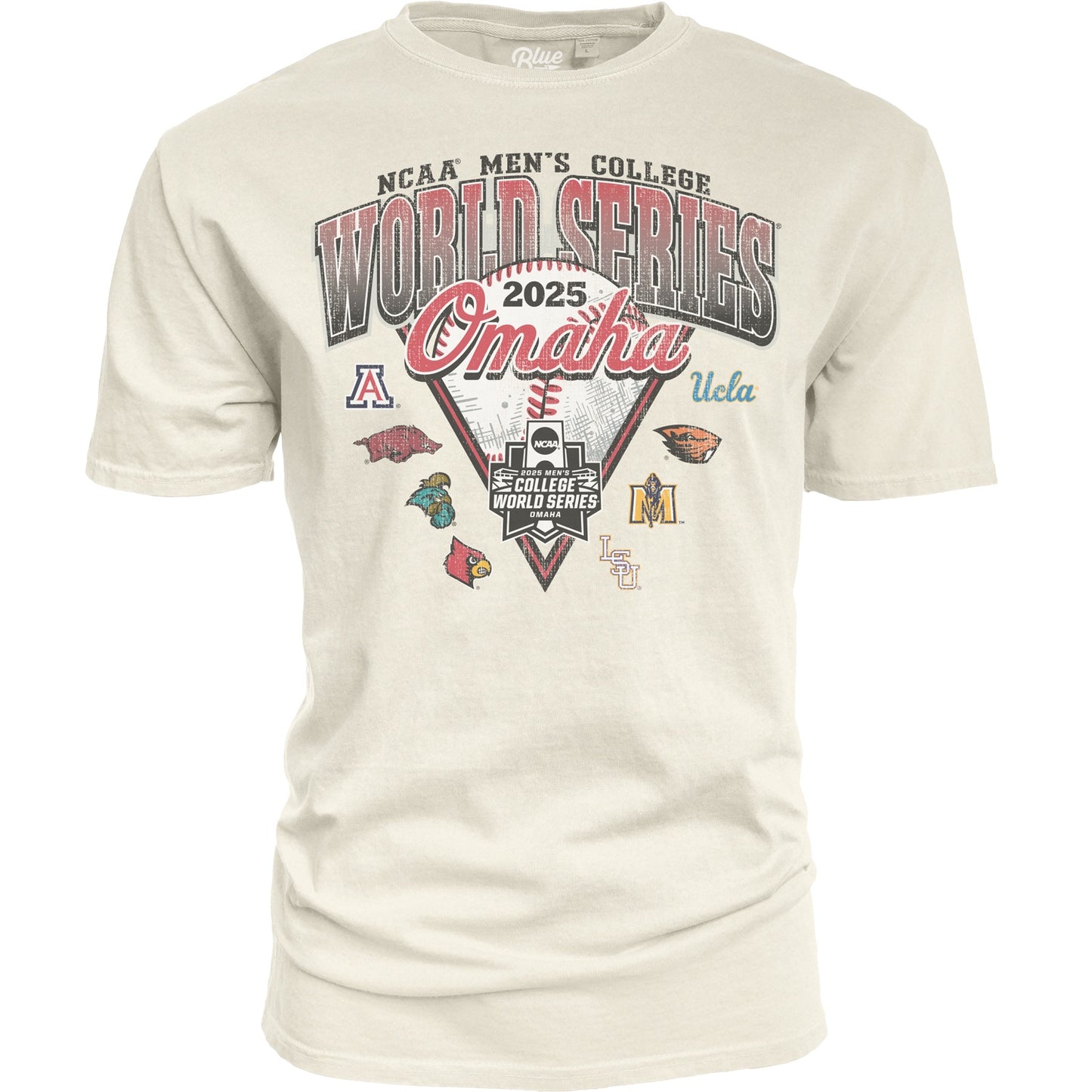 NCAA Mens College World Series 2025 8 Team Blind Ump Soft Ivor T-Shirt