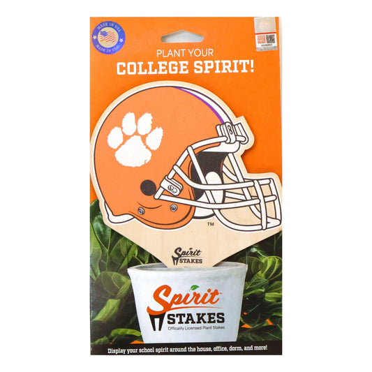 Clemson University Helmet Color Plant Stake