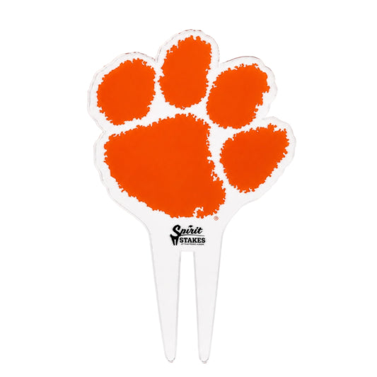 Clemson Tiger Paw Garden Sign