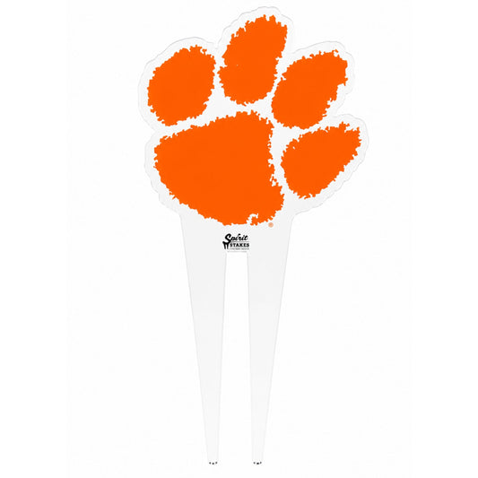 Clemson Tiger Paw Medium Garden Stake