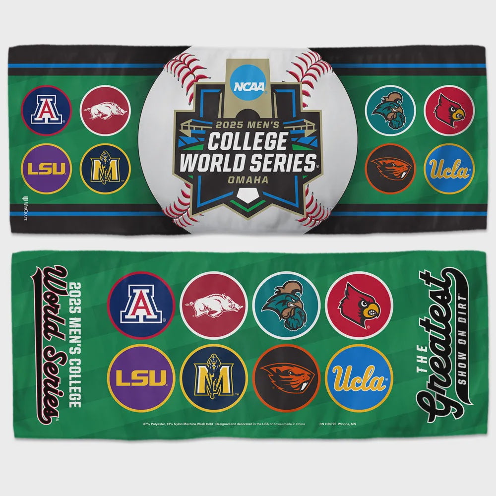 College World Series 8 Teams Towel