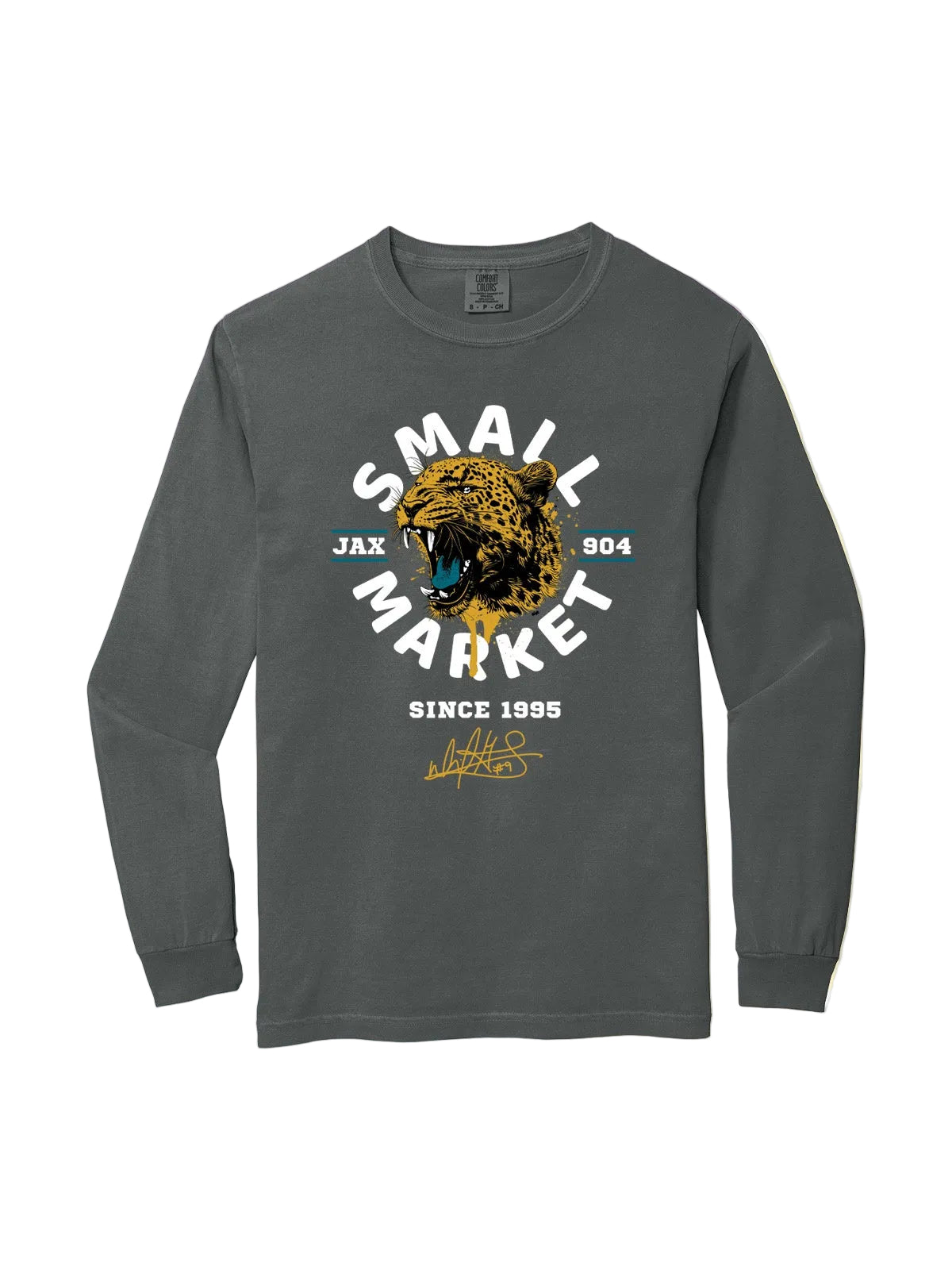 David Garrard Signature Series Small Market Team By David Garrard Charcoal Comfort Color Long Sleeve