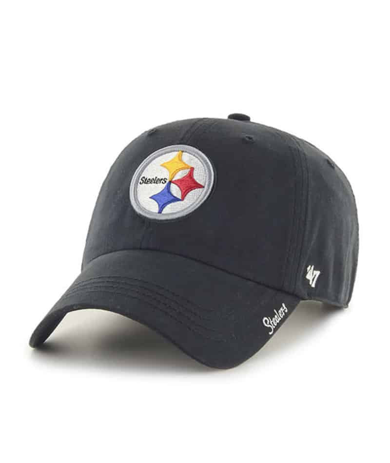 Pittsburgh Steelers Women’s 47 Brand Miata Black Clean Up Hat