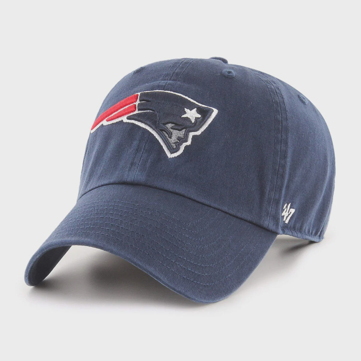 New England Patriots '47 Brand Clean Up Adjustable Hat -Navy - officially licensed fan gear