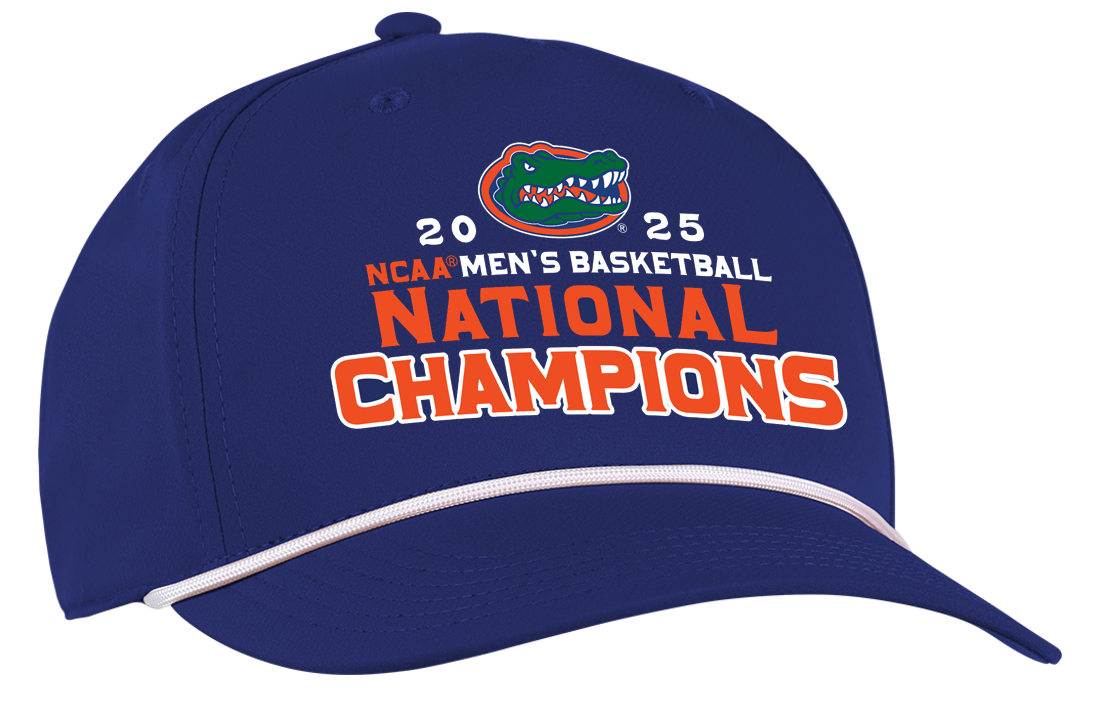 NCAA Mens Basketball 2025 National Champions Florida Gators Alto Blue Hat