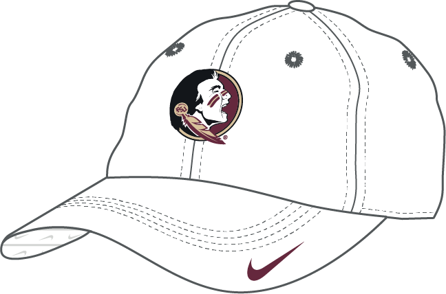 NCAA Florida State Seminoles Nike Club CC Unstructured Adjustable Cap (Black)