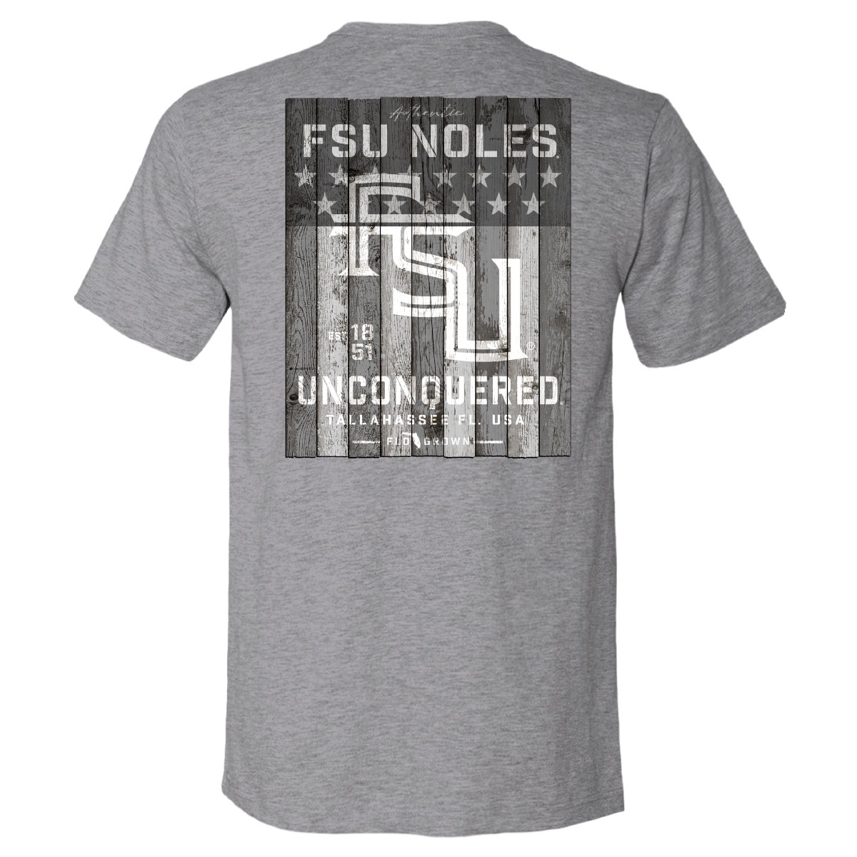 NCAA Florida State Seminoles FloGrown Wood Flag Tee