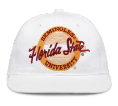 NCAA Florida State Seminoles The Game Retro Circle White Snapback Hat