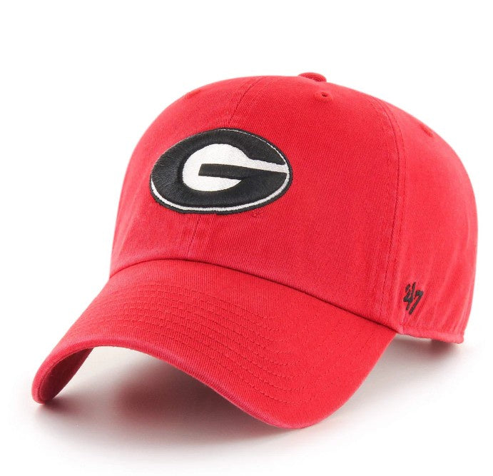 Georgia Bulldogs 47 Brand Men's Red Clean Up Adjustable Hat - officially licensed fan gear