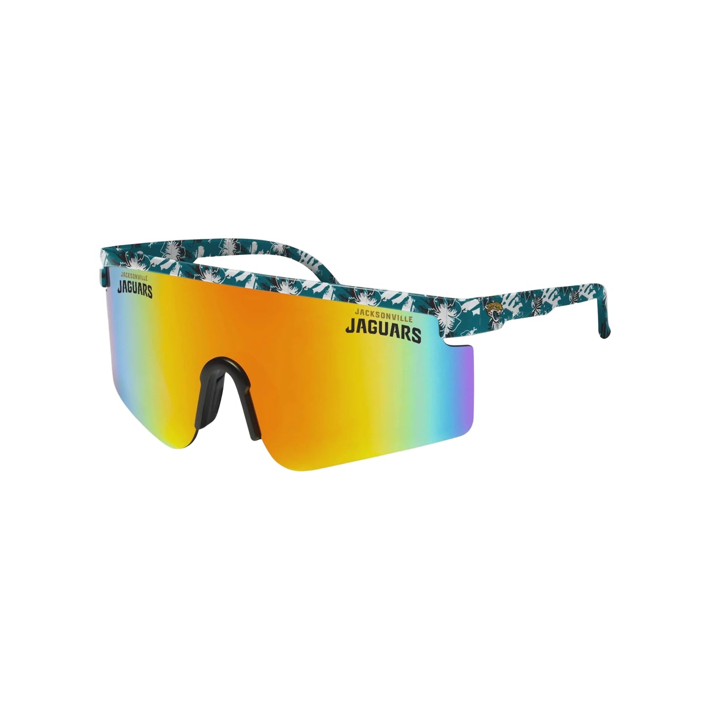 Jacksonville Jaguars Floral Large Frame Sunglasses