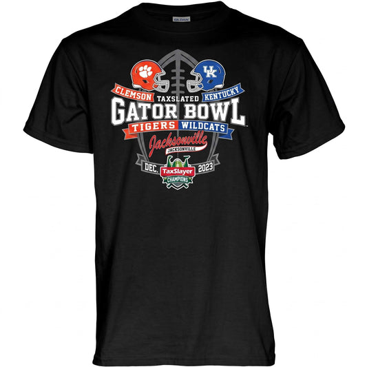 NCAA Clemson vs Kentucky TaxSlayer Gator Bowl Game Banner Tee