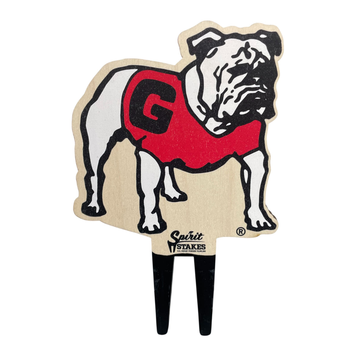 University of Georgia Standing Bulldog Color Plant Stake