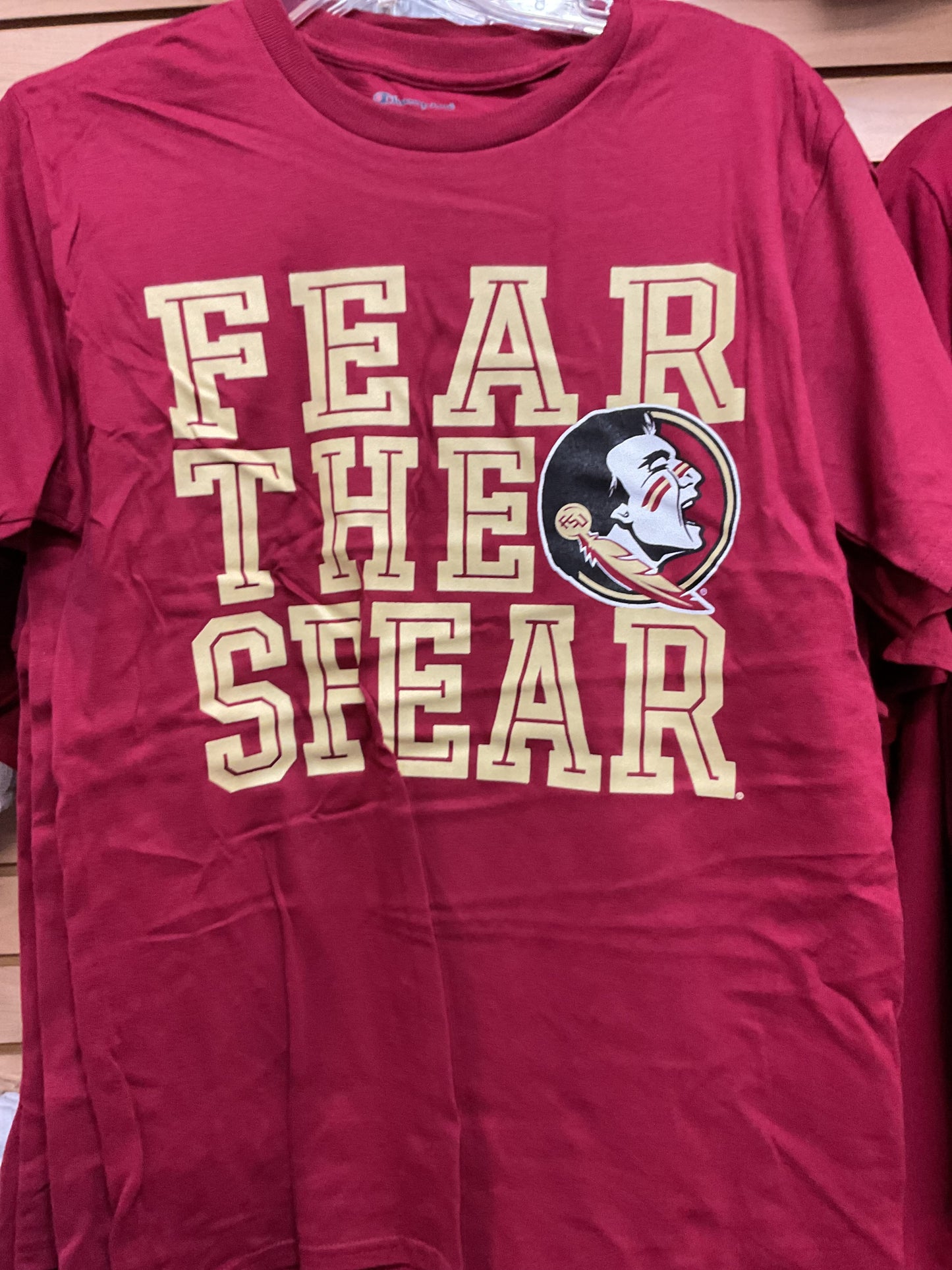 Florida State Seminoles Men’s Champion Brand Fear the Spear Garnet Tee