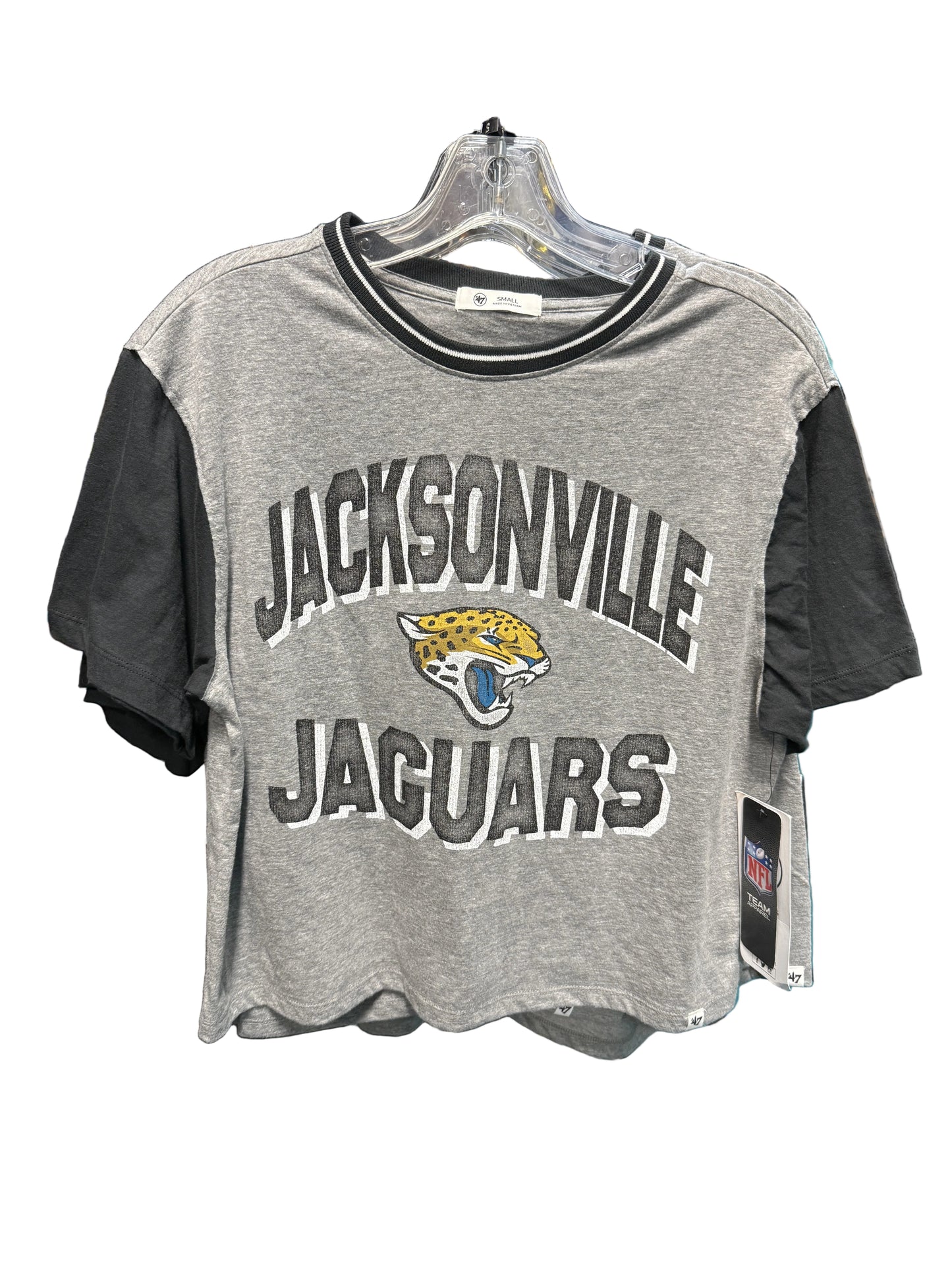 Jacksonville Jaguars gray crop T-shirt 47 Brand