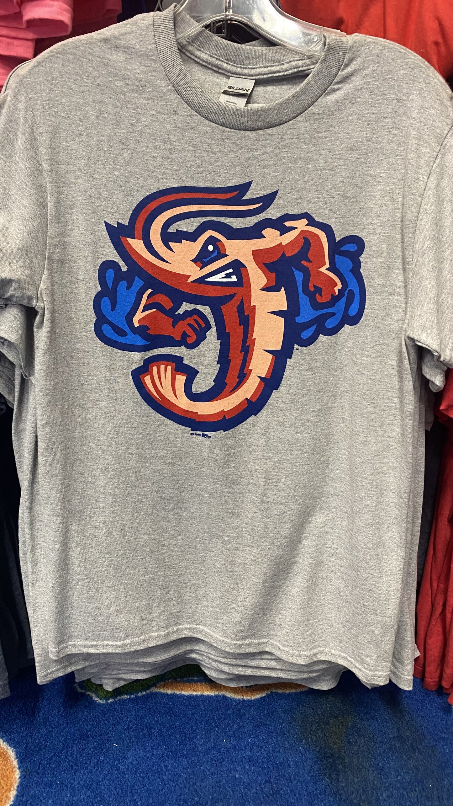 Jacksonville Jumbo Shrimp Brimm Ridder Men's Primary Logo T-Shirt