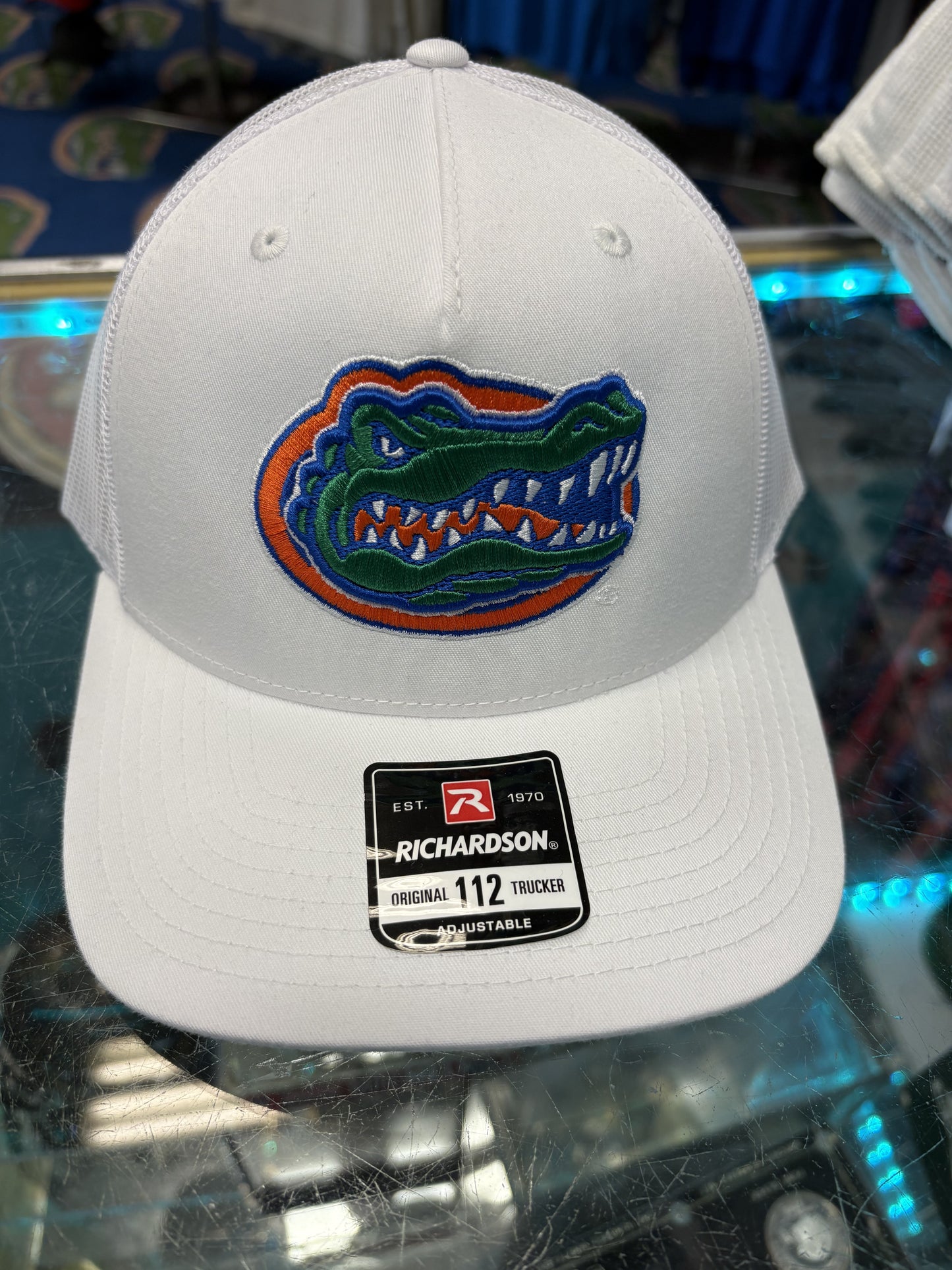 University of Florida White Adjustable Trucker