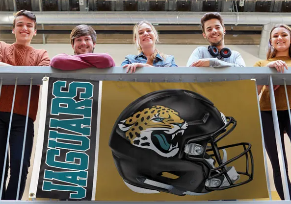 Jacksonville Jaguars Wincraft Helmet 3X5 Flag