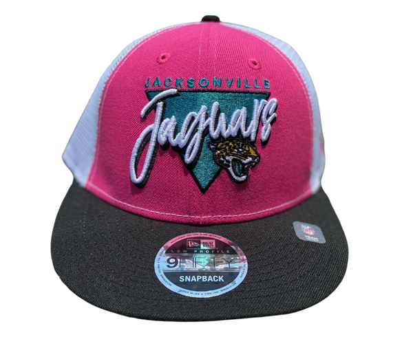 Jacksonville Jaguars Pink White Mesh 9Fifity Snapback