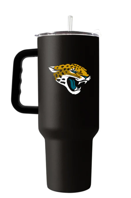 Jacksonville Jaguars LogoBrands 40oz Flipside Powder Coat Tumbler - officially licensed fan gear